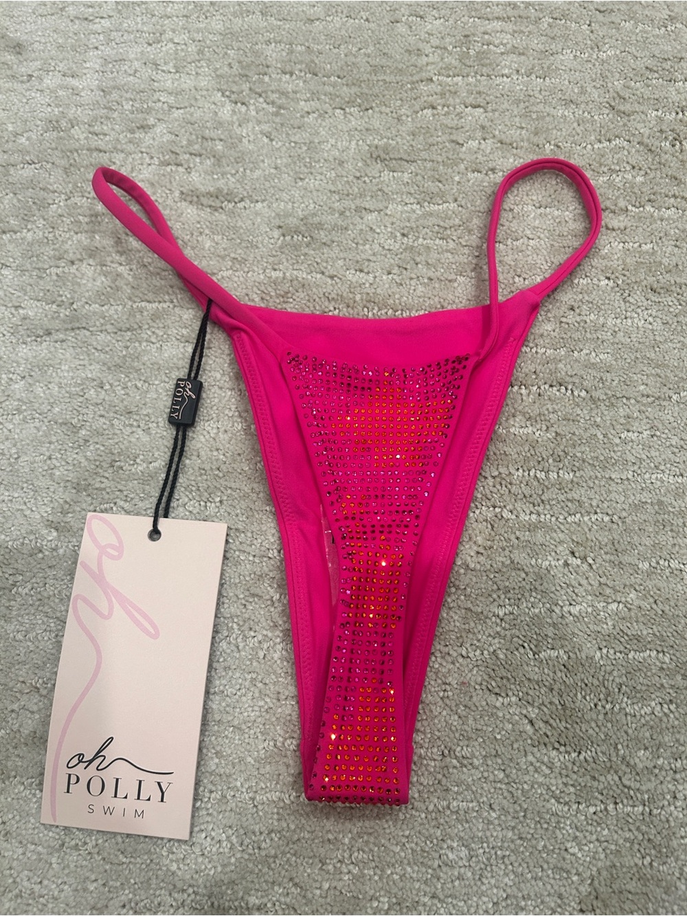 Oh Polly Rhinestone Triangle Bikini Bottom - Picture 2 of 6
